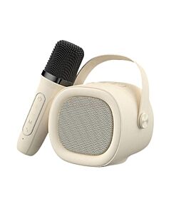 Mini Karaoke Speaker Compact Beige Color