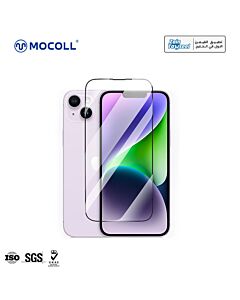 Mocoll iPhone 14 Plus Kyanite Series 2.5D Full Cover Double Reinforced Tempered Glass - Clear