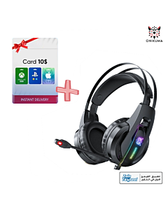 Onikuma Headphones Gaming K16 with Noise Canceling - Stereo - RGB with 10$ Gift Card