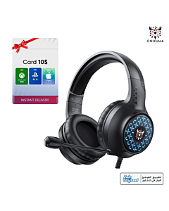 ONIKUMA X7 Over-ear Wired Gaming Headset With Microphone - Stereo - with 10$ Gift Card - RGB 