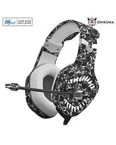 ONIKUMA K1-B Pro Camo Elite Stereo Gaming Headset Surround Sound Over-Ear - Grey