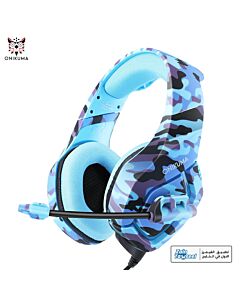 ONIKUMA K1-B Gaming Headset – Stereo – Noise canceling Mic - Blue