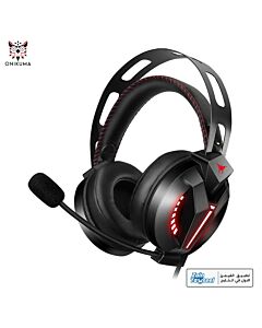 Onikuma M180 Pro Gaming Wired Headset with Noise Cancelling and mic - Black & Red