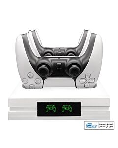 Stand Charger with Indicator for PS5 Controller - White